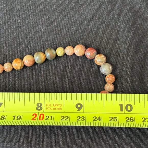 Handmade Picasso Jasper Gemstone Beads Necklace - Picture 7 of 7
